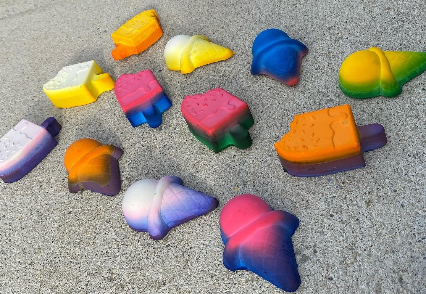 Ice Cream-Themed Sidewalk Chalk | Colorful and Fun for Creative Outdoor Play