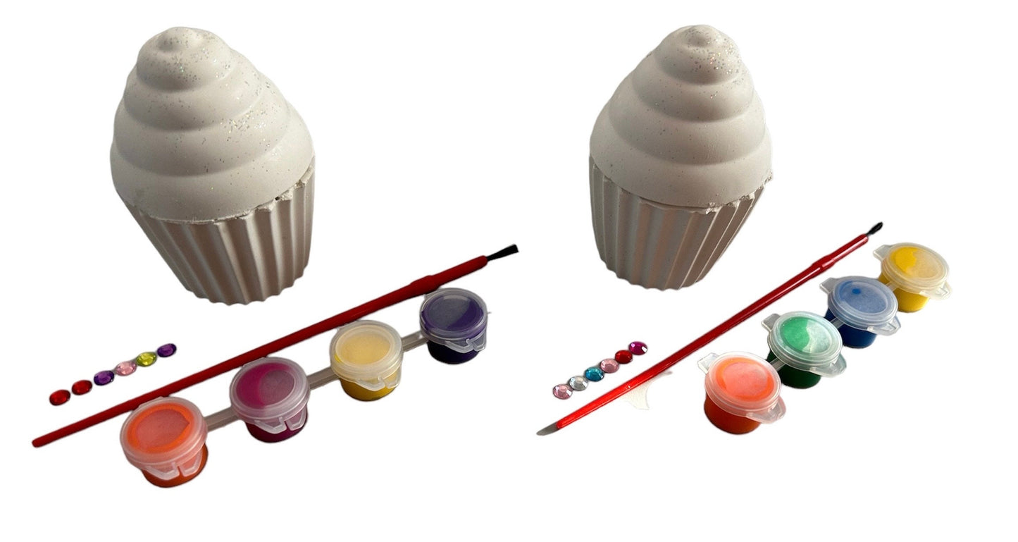 Cupcake  Craft Paint Kit-Unique Party Bag Favor/Fillers Arts & Craft Set-Paint Set-Craft Party Idea-Children’s Activity Kit